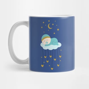 Baby boy and stars Mug